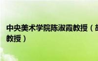 中央美术学院陈淑霞教授（胡耀辉 中央戏剧学院舞台美术系教授）