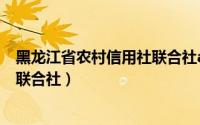 黑龙江省农村信用社联合社app下载（黑龙江省农村信用社联合社）