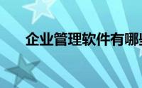 企业管理软件有哪些（企业管理软件）