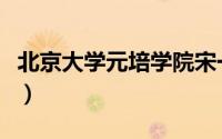 北京大学元培学院宋一骜（北京大学元培学院）