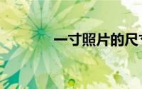 一寸照片的尺寸（一寸照片）