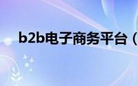 b2b电子商务平台（b2b电子商务平台）