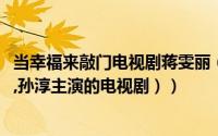 当幸福来敲门电视剧蒋雯丽（幸福来敲门（2010年由蒋雯丽,孙淳主演的电视剧））
