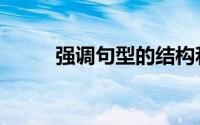 强调句型的结构和用法（强调句）