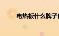 电热板什么牌子的最好（电热板）