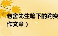 老舍先生笔下的趵突泉（趵突泉 作家老舍所作文章）