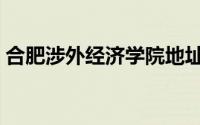 合肥涉外经济学院地址（合肥涉外经济学院）