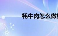 牦牛肉怎么做好吃（牦牛肉）