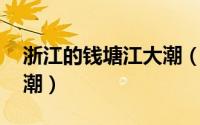 浙江的钱塘江大潮（钱塘潮 浙江省钱塘江大潮）