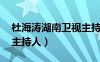 杜海涛湖南卫视主持节目（杜海涛 湖南卫视主持人）