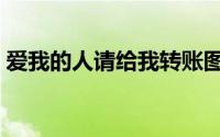 爱我的人请给我转账图片（爱我的人请举手）