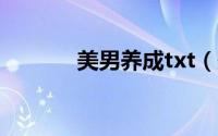 美男养成txt（美男养成攻略）