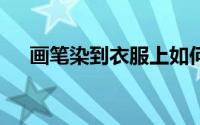 画笔染到衣服上如何洗掉（画笔小球2）