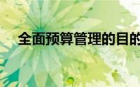 全面预算管理的目的和意义（全面预算）