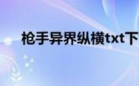 枪手异界纵横txt下载（枪手异世纵横）