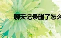 聊天记录删了怎么恢复（聊天伴侣）