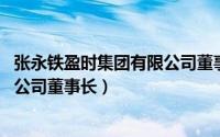 张永铁盈时集团有限公司董事长祖籍（张永铁 盈时集团有限公司董事长）