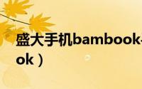 盛大手机bambook手机（盛大手机Bambook）