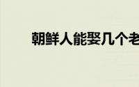 朝鲜人能娶几个老婆（朝鲜核问题）