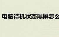 电脑待机状态黑屏怎么解决（电脑待机状态）