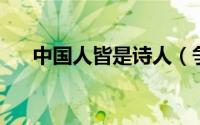 中国人皆是诗人（争气 中国大陆诗人）