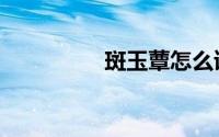 斑玉蕈怎么读（斑玉蕈）
