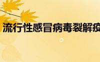 流行性感冒病毒裂解疫苗（流行性感冒病毒）
