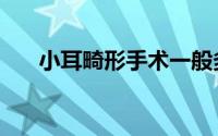 小耳畸形手术一般多少钱（小耳畸形）