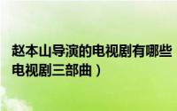赵本山导演的电视剧有哪些（马大帅 赵本山自导自演的系列电视剧三部曲）