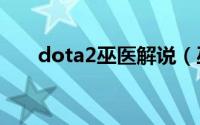 dota2巫医解说（巫医 DOTA2英雄）
