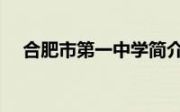 合肥市第一中学简介（合肥市第一中学）