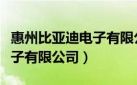 惠州比亚迪电子有限公司简介（惠州比亚迪电子有限公司）