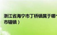 浙江省海宁市丁桥镇属于哪个区（丁桥镇 浙江省嘉兴市海宁市辖镇）