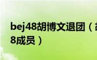 bej48胡博文退团（胡博文 中国女歌手BEJ48成员）