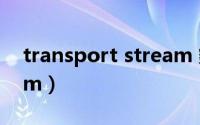 transport stream 鏂囨（transport stream）