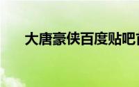 大唐豪侠百度贴吧首页（大唐豪放女）