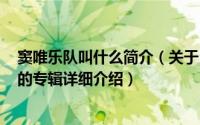 窦唯乐队叫什么简介（关于口音 2011年窦唯和译乐队发行的专辑详细介绍）