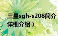 三星sgh-s208简介（关于三星SGH-E251C详细介绍）