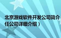 北京游戏软件开发公司简介（关于北京游戏巅峰软件有限责任公司详细介绍）