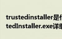 trustedinstaller是什么程序简介（关于TrustedInstaller.exe详细介绍）