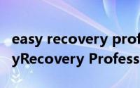easy recovery professional简介（关于EasyRecovery Professional详细介绍）