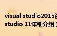 visual studio2015浣跨敤简介（关于visual studio 11详细介绍）