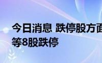 今日消息 跌停股方面，金桥消息、银宝山新等8股跌停