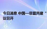 今日消息 中国—非盟共建“一带一路”联合工作组第一次会议召开