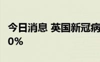 今日消息 英国新冠病毒感染人数近一周增加30%