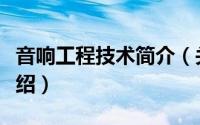 音响工程技术简介（关于专业音响工程详细介绍）