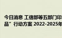今日消息 工信部等五部门印发《数字化助力消费品工业“三品”行动方案 2022-2025年》