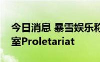 今日消息 暴雪娱乐称已收购大逃杀游戏工作室Proletariat