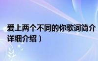 爱上两个不同的你歌词简介（关于一样爱着你 By2演唱歌曲详细介绍）