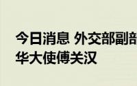 今日消息 外交部副部长谢锋会见澳大利亚驻华大使傅关汉